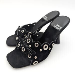Jeffrey Campbell Odom Studded Slide Sandal Women's Black Size US5.5 EU36